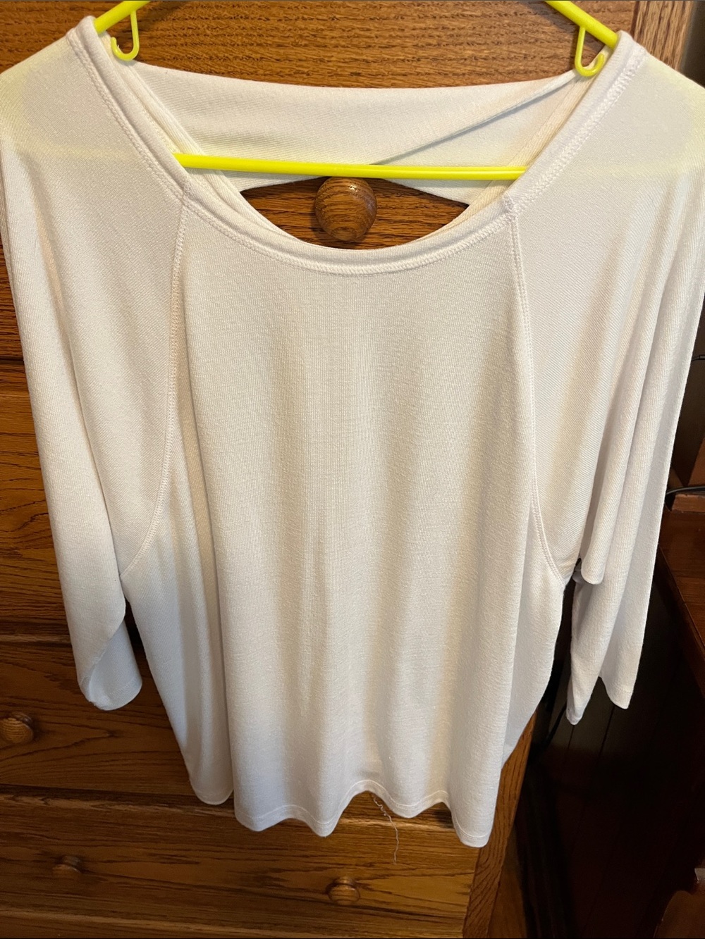 Talbots Cream Boatneck Long-Sleeve Top